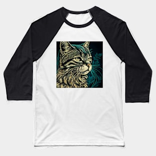 Cool Cat Beautiful Lover Baseball T-Shirt